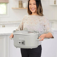 Crock-Pot 7-Qt. Cook & Carry Programmable Slow Cooker with Carry Bag - Mushroom