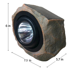 Deck Impressions Sandstone Solar Rock Light - 2 Pack