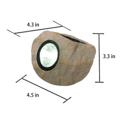Deck Impressions Solar 15 Lumen Mini Rock Lights, 6-Pack