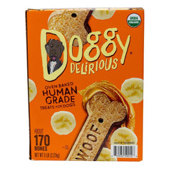 Doggy Delirious Peanut Butter Banana-Licious Flavor Dog Treats, 5 lbs - USA MEGA SHOP