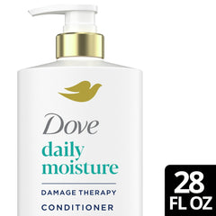 Dove Daily Moisture Conditioner for Smoothness, with Hyaluronic Acid, 28 fl oz