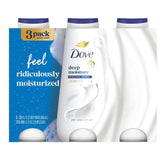 Dove Deep Moisture Body Wash, 23 fl oz, 3-pack - USA MEGA SHOP