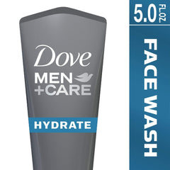 (3 PACK ) Dove Men+Care Hydrate + Face Wash, 5 fl oz