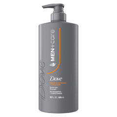 Dove Men+Care Shampoo Builds Hair Strength, Thick & Strong, with Calcium, 28 fl oz