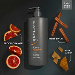 Dove Men+Care Shampoo Builds Hair Strength, Thick & Strong, with Calcium, 28 fl oz