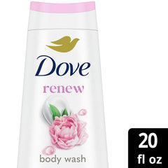 Dove Women's Body Wash Renewing Peony & Rose Oil Gentle Skin Cleanser All Skin, 20 oz