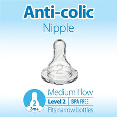 Dr. Brown's Natural Flow Anti-Colic Options+ First Year Baby Bottle Gift Set, Gray, BPA free, 0m+