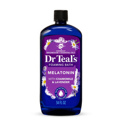 Dr Teal's Foaming Bath, Sleep Bath with Melatonin, Lavender & Chamomile Essential Oils, 34 fl oz. (3 PACK )