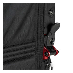 Drive Medical Lightweight Expedition Transport Wheelchair with Hand Brakes, 19" Seat Red