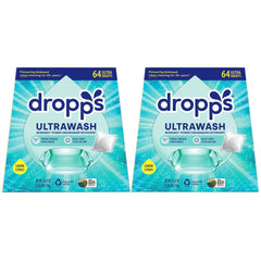 Dropps Ultrawash Biobased* Power Dishwasher Detergent Pacs, Lemon Citrus, 128-count - USA MEGA SHOP