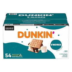 Dunkin' S'mores Artificially Flavored Coffee, Medium Roast, Keurig K-Cup Pods, 54 ct.
