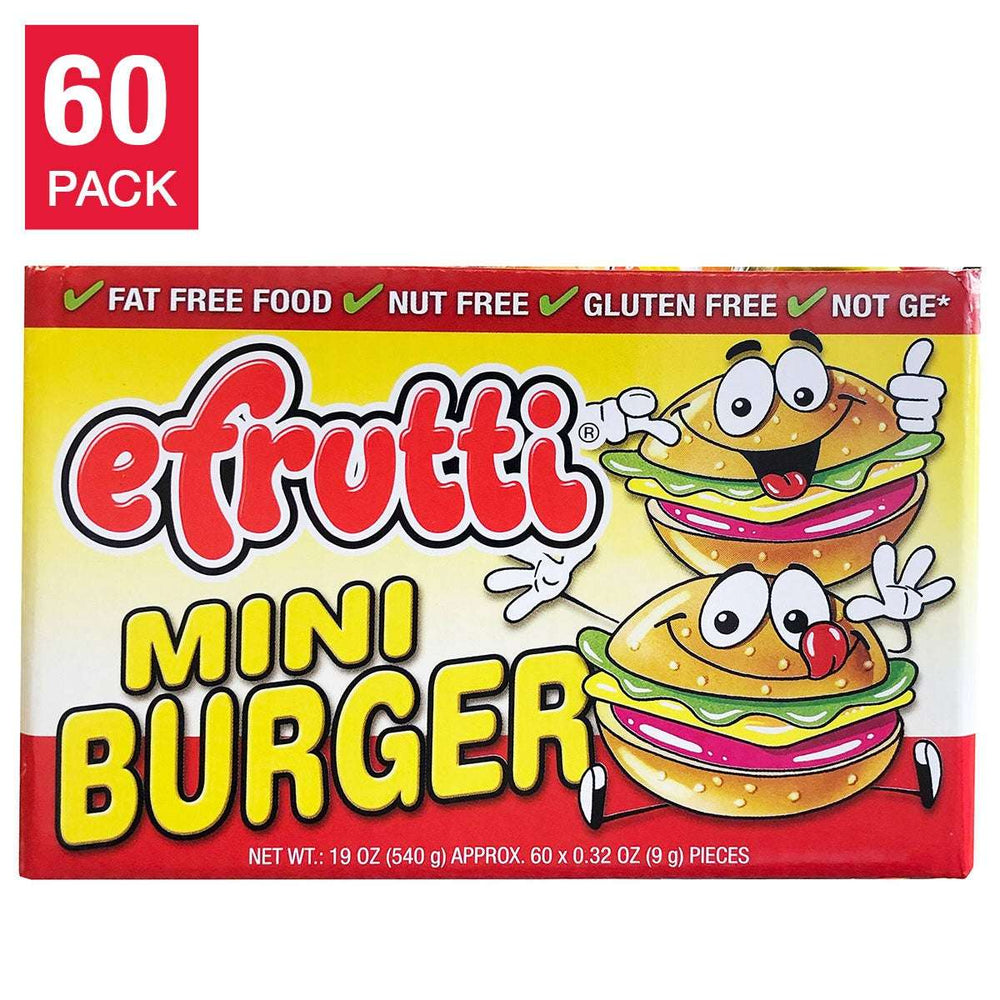E.Frutti Gummi Mini Burger, 60-count
