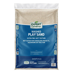 Expert Gardener Washed Play Sand 0.4 cu. ft. – Soft-Texture, Screened Sand for Outdoor Sandboxes & Landscaping