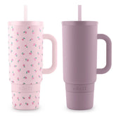 Ello Port 40-oz. Stainless Steel Tumbler with Handle, 2-Pack, Assorted Colors - USA MEGA SHOP