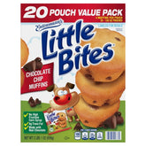 Entenmann's Little Bites Chocolate Chip Muffins, 1.65 oz, 20-Count - USA MEGA SHOP