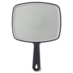 Equate Medium Hand Face Mirror, Black, Size 10.6" x 7.6" x 0.3", 1 Count