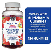 Equate Women's Multivitamin Gummies for General Health, Mixed Berry, 150 Count, Compare to VitaFusion Women's Multivitamin