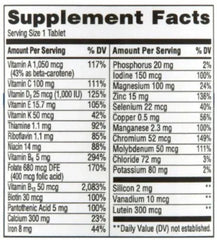 Equate Complete Multivitamin/Multimineral Supplement Tablets, Women 50+, 100 Count