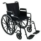 EquateLightweightFoldableSteelWheelchairwith18SeatandSwing-AwayFootrests-350lbCapacity7-_1 - USA Mega Shop