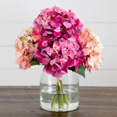 Faux 12" Hydrangea Arrangement - USA MEGA SHOP