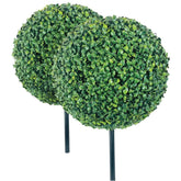 Faux 15" Round Boxwood Balls, 2pk - USA MEGA SHOP