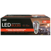 Feit Electric LED Replacement String Light Bulbs, 24-pack - USA MEGA SHOP