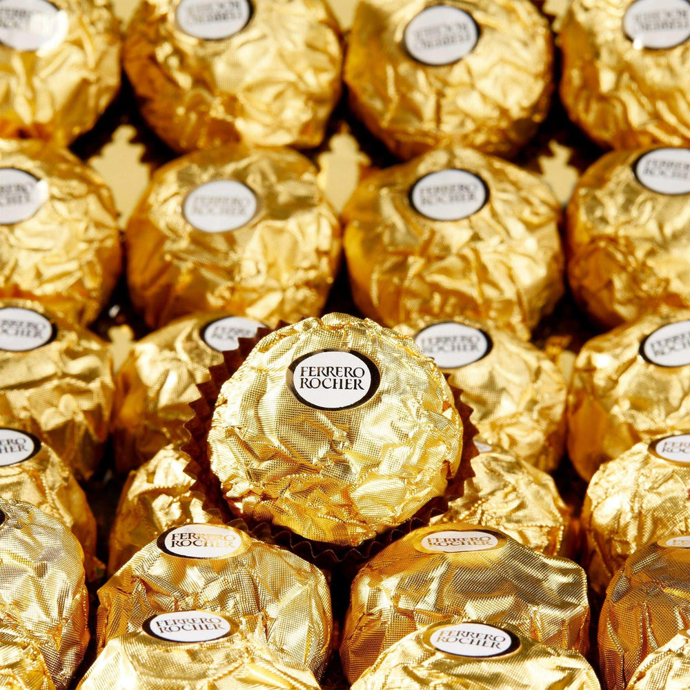 Ferrero Rocher, Milk Chocolate Hazelnut Candy, 21.2 oz, 48 Count - USA MEGA SHOP