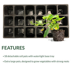 Ferry-Morse Reusable 18 Pot Seed Starting Plastic Tray