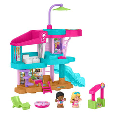 Fisher-Price Little People Barbie Beach House Toddler Playset with Figures & Accessories - USA MEGA SHOP