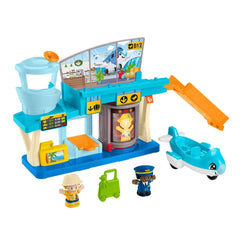 Fisher-Price Little People Everyday Adventures Airport Toddler Playset, Airplane & 3 Play Pieces - USA MEGA SHOP