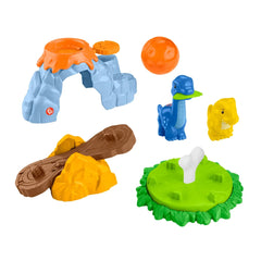 Fisher-Price Little People Spin & Play Dinosaur Playground Toddler Playset, 6 Pieces - USA MEGA SHOP