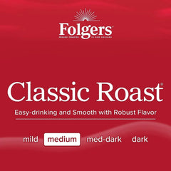 Folgers Classic Roast Ground Coffee, Filter Packs, 0.9 oz., 40 ct.