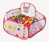 Foxprint Portable Basketball Ball Pit for Toddlers, 47.2" x 23.6" x 29.1" - USA MEGA SHOP
