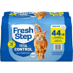 Fresh Step Total Control clumping cat litter with Febreze, 44 lb bag