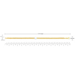Freshwater Cultured 7.5-8mm Pearl Bracelet With 14kt Yellow Gold Clasp - USA MEGA SHOP