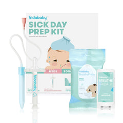 Frida Baby Sick Day Prep Kit: NoseFrida Snotsucker, MediFrida Pacifier, BreatheFrida Wipes, VaporRub