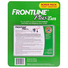 Frontline Plus Flea and Tick Cat Treatment, 7+1 Doses - USA MEGA SHOP