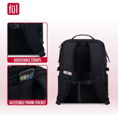 Ful Tactics Collection 17" Travel Laptop Backpack, Assorted Colors