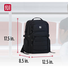 Ful Tactics Collection 17" Travel Laptop Backpack, Assorted Colors