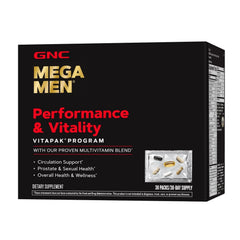 GNC Mega Men Performance and Vitality Vitapak Program, 30 ct. - USA MEGA SHOP