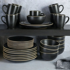 Gibson Home 32-Piece Everyday Essential Round Dinnerware Set, Service for 8