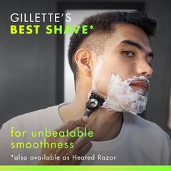 Gillette Labs Men's Razor Blade Refills with Exfoliating Bar, Green, 9 Refills