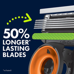 Gillette Labs Official Bears Licensed Razor for Men, 1 Handle, 4 Blade Refills, with Magnetic Stand, Perfect for Game Day Grooming, Gillette Labs with Exfoliating Bar