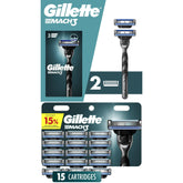 Gillette Mach3 Manual Razor Bundle with 17 Blade Cartridge Refills