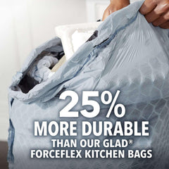 Glad ForceFlex Tall Kitchen Trash Bags With Clorox, Lemon Fresh Bleach Scent 13 gal., 120 ct. - USA MEGA SHOP