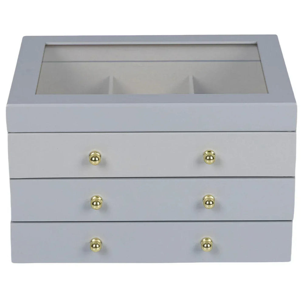 Glass Lift Top Jewelry Box - USA MEGA SHOP