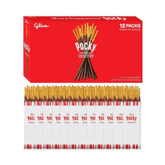 Glico Pocky Chocolate Covered Biscuit Sticks, 1.41 oz.,12 pk.