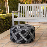 Global Grid Pouf - USA MEGA SHOP