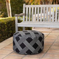 Global Grid Pouf - USA MEGA SHOP
