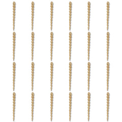 Gold Glitter Icicle Christmas Ornaments, 5.3", 24 Count, by Holiday Time